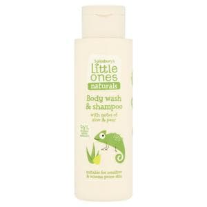 Sainsbury's Little Ones Naturals Body Wash & Shampoo with Notes of Aloe & Pear 250ml