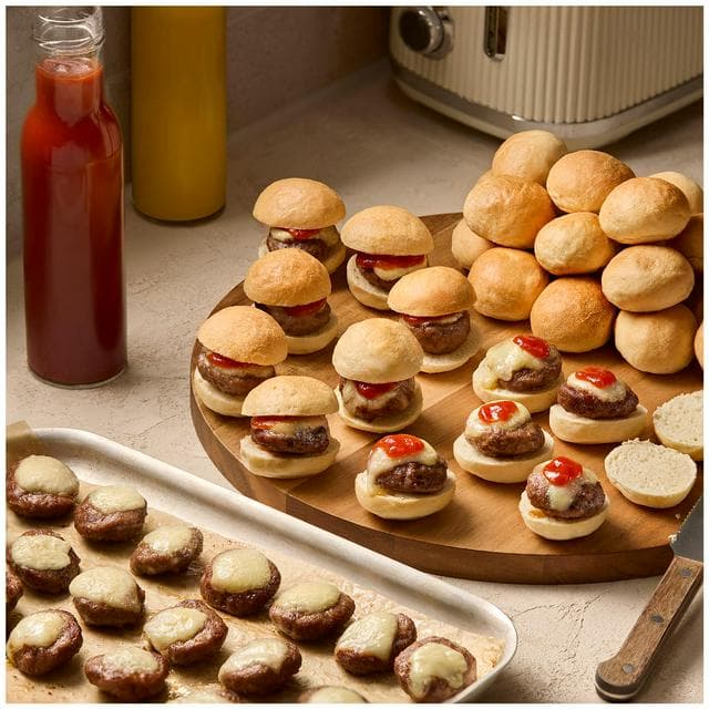 Sainsbury's 32 Mini Cheeseburgers, Taste the Difference - gallery image 1