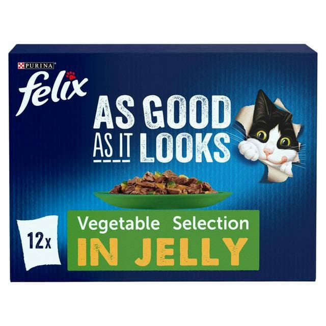 Felix As Good As it Looks Favourites with Veg Wet Cat Food 12 x 85g - gallery image 1