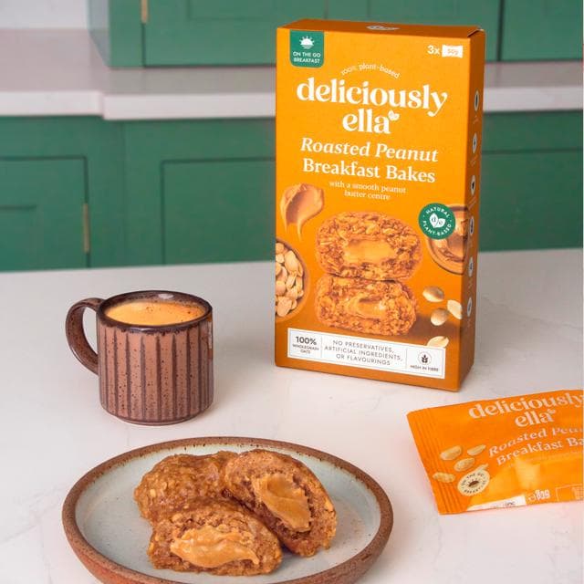 Deliciously Ella 3 x 50g Peanut Butter On the Go Multipack Breakfast Bakes - gallery image 5