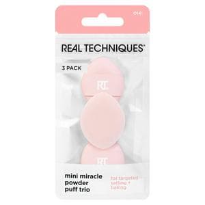 Real Techniques Mini Miracle Powder Puff Trio x3
