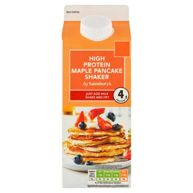 Sainsbury's High Protein Maple Pancake Shaker 155g - gallery image 1