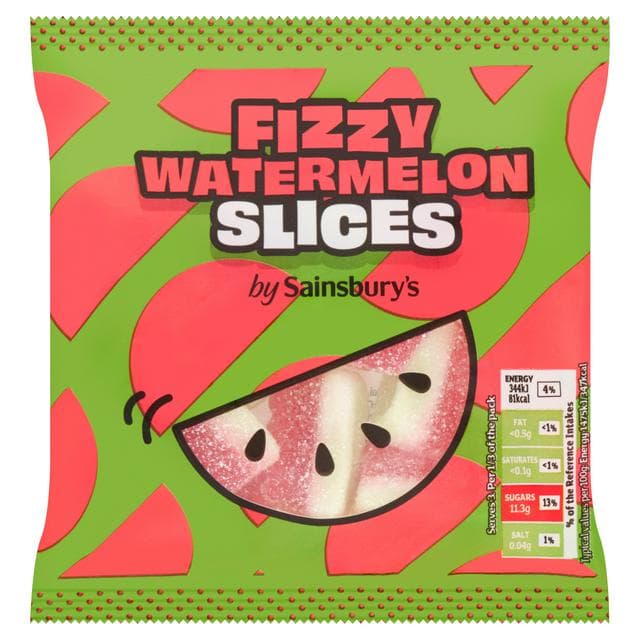 Sainsbury's Fizzy Watermelon Slices 70g - gallery image 1