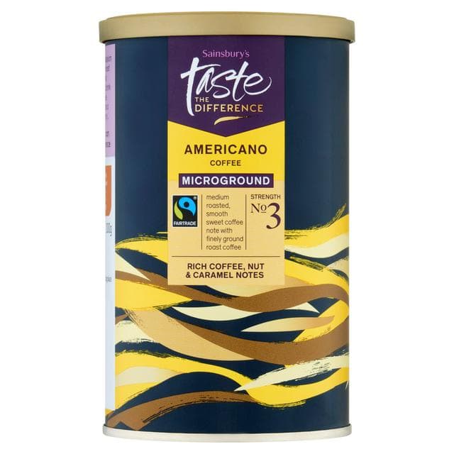 Sainsbury's Ft Americano Microground Coffee, Taste the Difference 100g - gallery image 1
