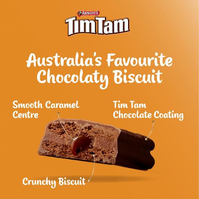 Arnott's Tim Tam 9 x Chewy Caramel Chocolatey Biscuit Bars 175g - gallery image 3
