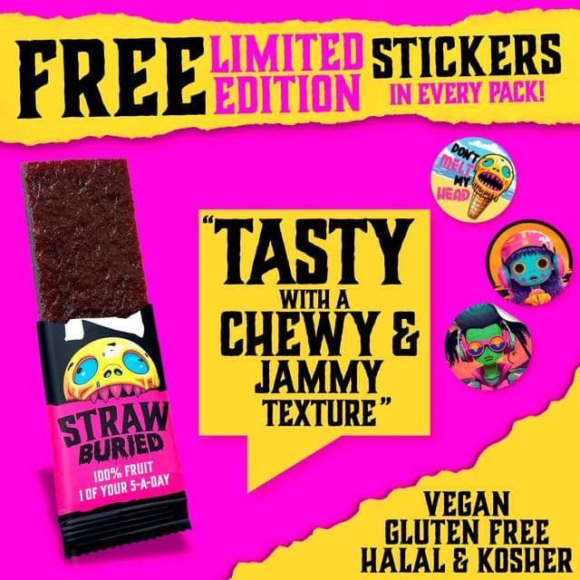 Zombie Variety Pack Fruit Leatherz Bars 4 x 25g - gallery image 3