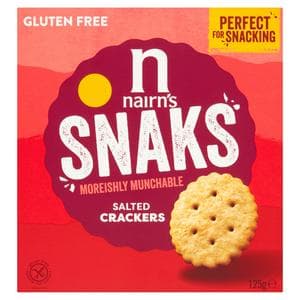 Nairn's Snaks Moreishly Munchable Salted Crackers 125g