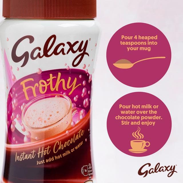 Galaxy Frothy Instant Hot Chocolate 275g - gallery image 3
