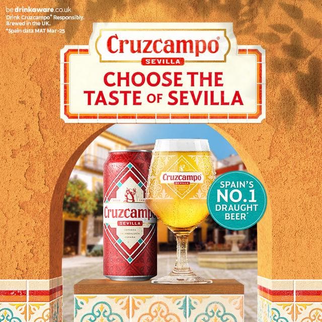 Cruzcampo Sevilla 4 x 568ml Lager Beer 4.4% ABV Pint Cans - gallery image 2