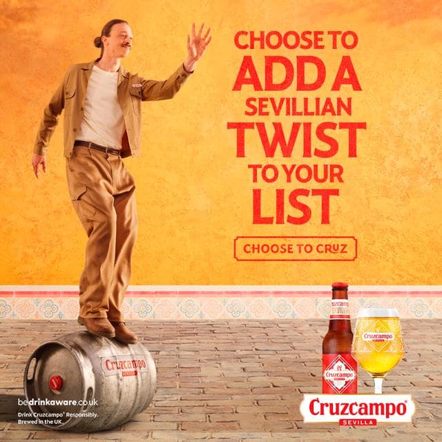 Cruzcampo Sevilla 4 x 568ml Lager Beer 4.4% ABV Pint Cans - gallery image 3