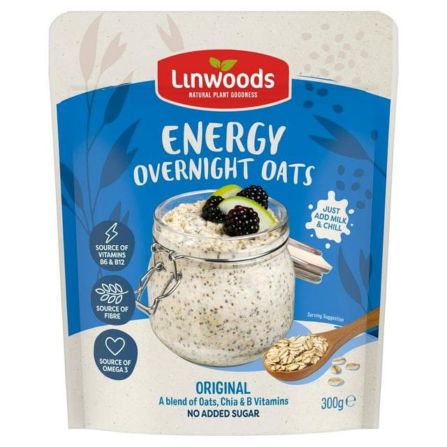 Linwoods 300g Original Energy Overnight Oats - gallery image 1