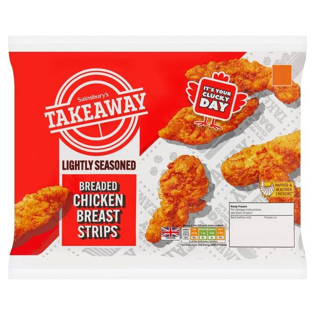 Sainsbury's Breaded Chicken Breast Strips 400g - gallery image 1