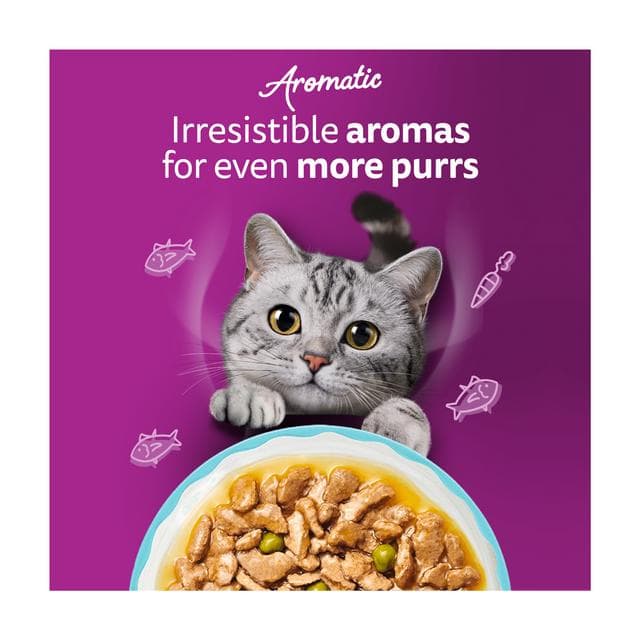 Whiskas 1+ Aromatic Seafood Delight Selection Wet Cat Food Pouches 12 x 85g - gallery image 6
