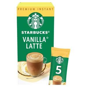 Starbucks Vanilla Latte Instant Coffee Sachets 5 x 21.5g