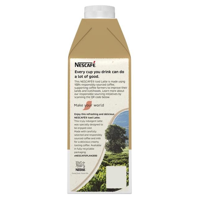 Nescafe Iced Coffee Latte Multiserve 750ml - gallery image 3