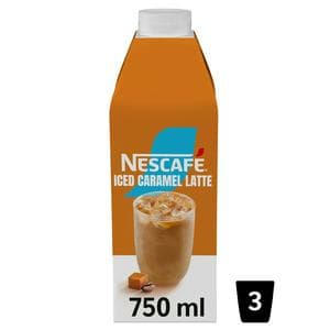Nescafe Iced Coffee Caramel Flavour Latte Multiserve 750ml