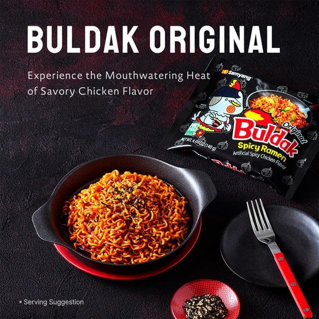 Samyang Buldak Hot Chicken Flavor Ramen Stir Fried Noodle Cup - gallery image 3