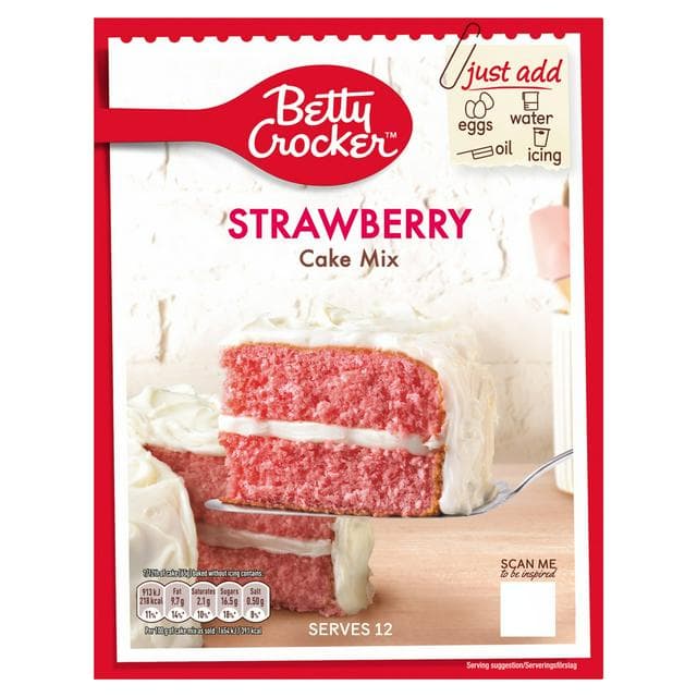 Betty Crocker Strawberry Cake Mix 425g - gallery image 1