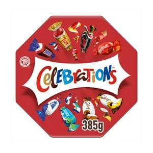 Celebrations Milk Chocolate Centerpiece Box Chocolate & Biscuit Bars 385g