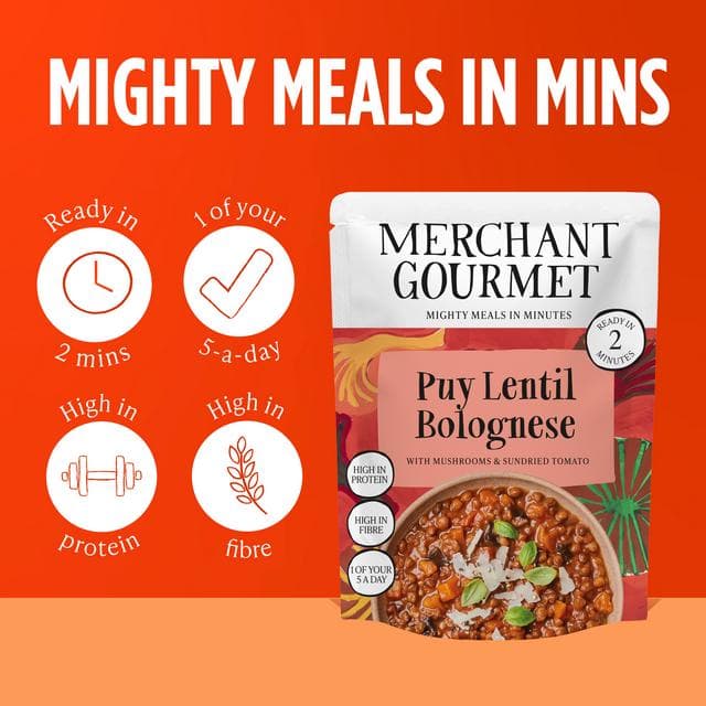 Merchant Gourmet Puy Lentil & Mixed Mushroom Bolognese with Basil & Sundried Tomato 280g - gallery image 3