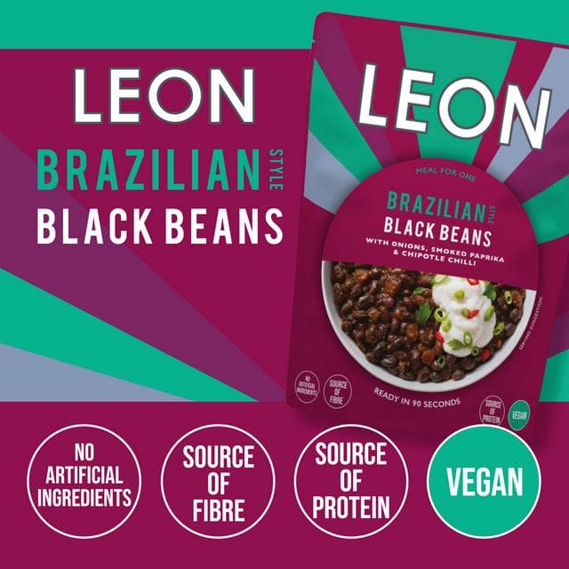 LEON Brazilian Style Black Beans 250g - gallery image 2