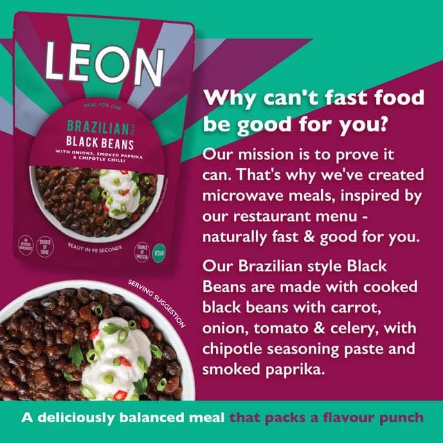 LEON Brazilian Style Black Beans 250g - gallery image 3
