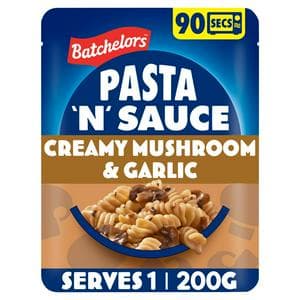 Batchelors Pasta n Sauce 200g Creamy Mushroom & Garlic Microwave Ready Meal Pasta