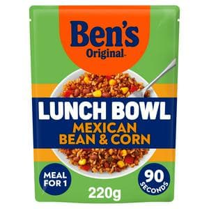 Ben's Original Lunch Bowl Mexican Style Beans, Corns & Wholegrain Rice 220g