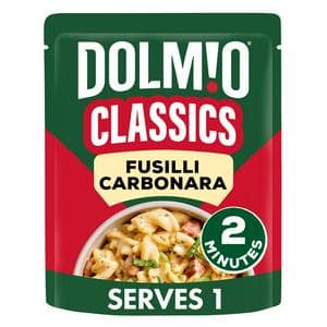 Dolmio Classics Carbonara Fusilli Pasta Ready Meal 250g