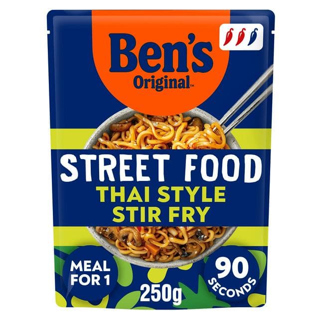 Ben's Original 250g Street Food Thai Stir Fry Noodles Ready Meal - gallery image 1