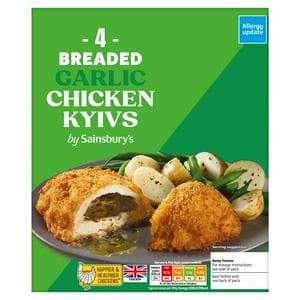 Sainsbury's Breaded Garlic Chicken Kyivs 490g