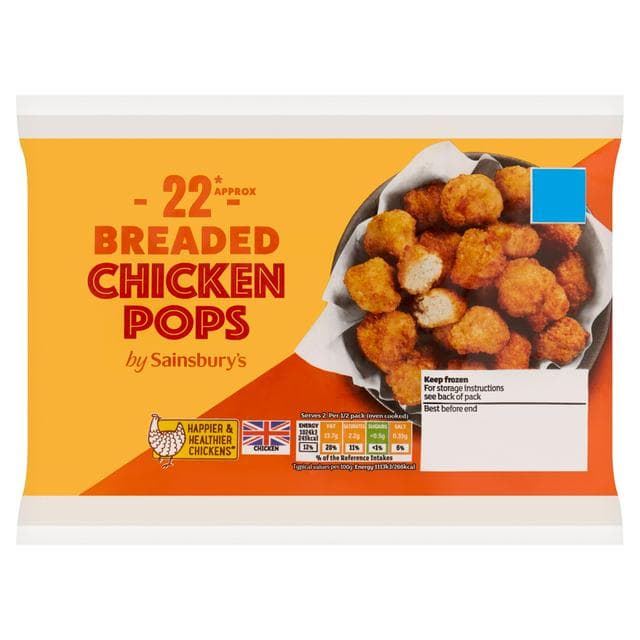 Sainsbury's Frozen Chicken Pops 190g - gallery image 1