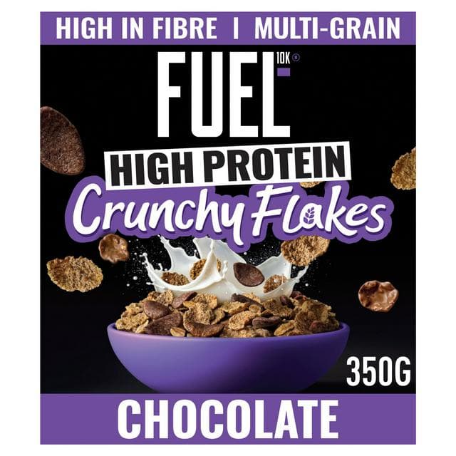 FUEL10K Chocolate Multigrain Flakes High Protein Breakfast Cereal 350g - gallery image 1