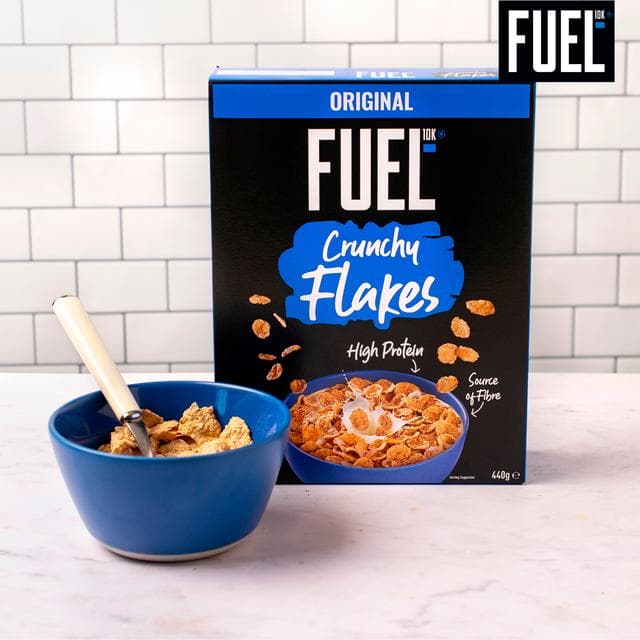 FUEL10K Original Crunchy Flakes High Protein Breakfast Cereal 440g - gallery image 4