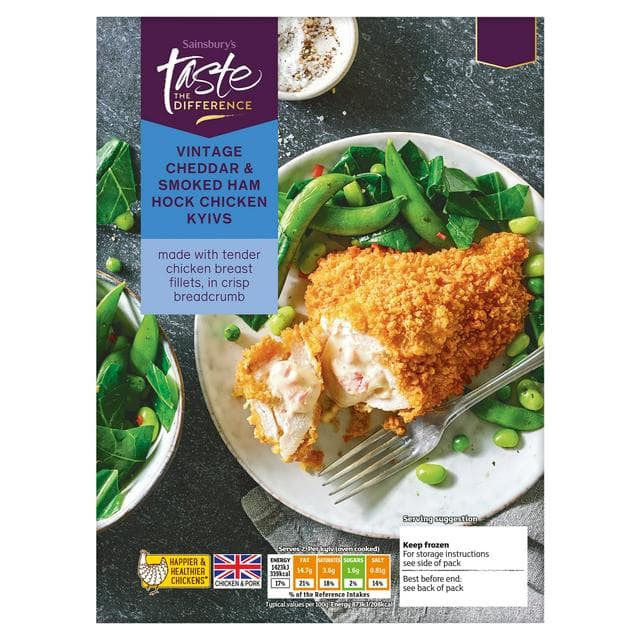 Sainsbury's Barber Cheese & Ham Kyiv, Taste the Difference 350g - gallery image 1