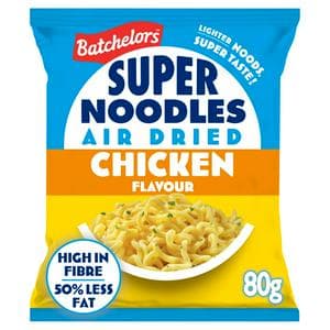 Batchelors Super Noodles Air Dried Low Fat Chicken Flavour Instant Noodles 80g