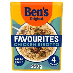 Ben's Original Favourites Risotto Chicken & Mushroom Microwave Rice Meal 250g