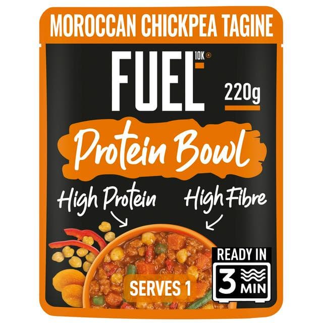 Fuel10k High Protein 220g Moroccan Chickpea Tagine Instant Microwave Ready Meal Pouch - gallery image 1