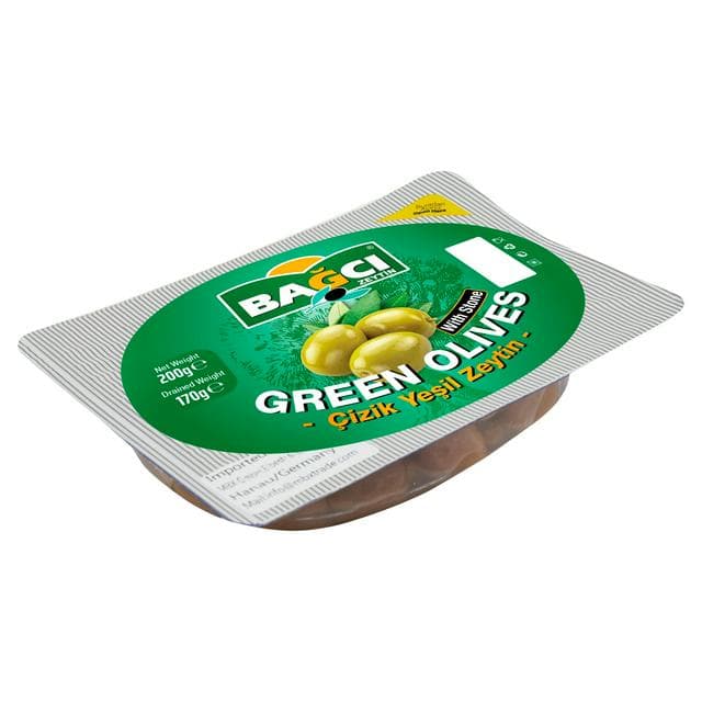 Bagci Green Olives with Stone 200g - gallery image 1