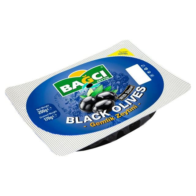 Bagci Black Olives with Stone 200g - gallery image 1