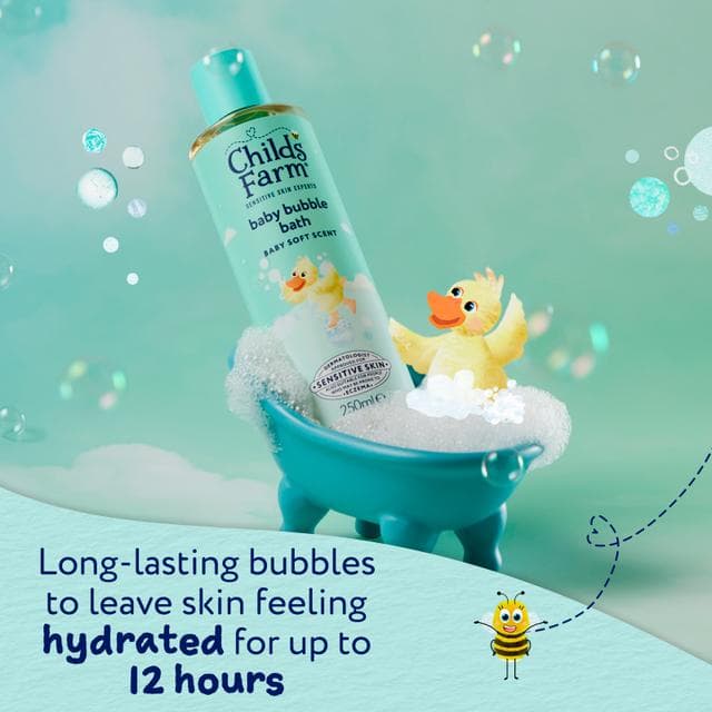 Childs Farm 250ml Baby Soft Scent for Newborns & Sensitive Skin Bubble Bath - gallery image 3