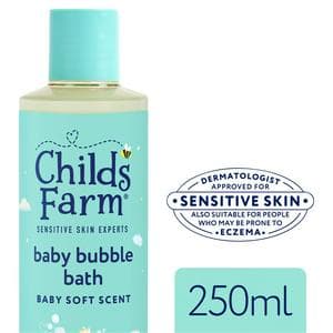 Childs Farm 250ml Baby Soft Scent for Newborns & Sensitive Skin Bubble Bath