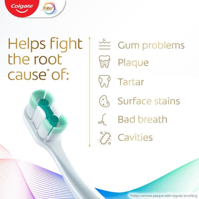 Colgate Total Foaming Clean Medium Manual Toothbrush - gallery image 4