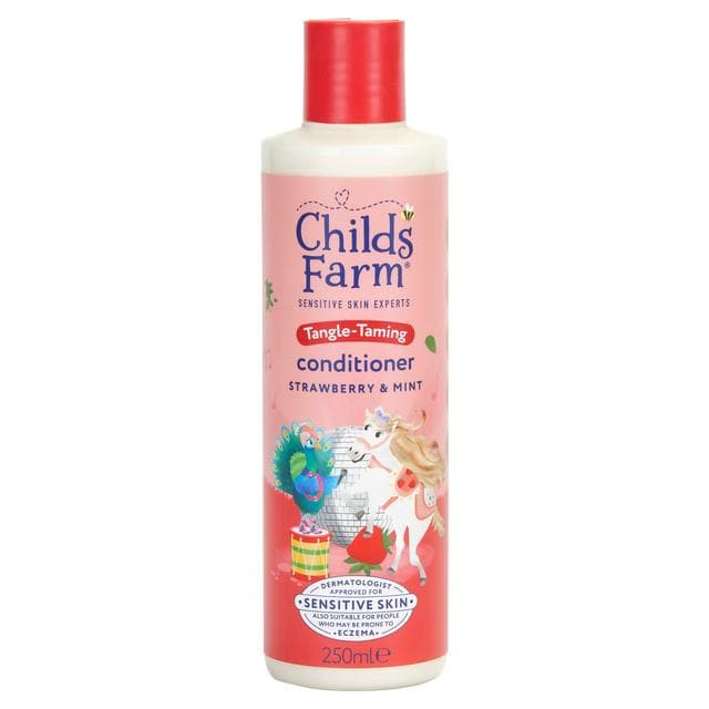 Childs Farm Tangle Taming Conditioner Strawberry & Mint Kids Tear Free Formula 250ml - gallery image 1