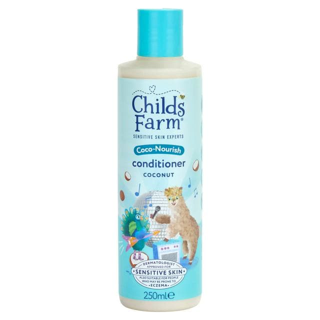 Childs Farm Coco Nourish Coconut Conditioner Dry Curly Hair Kids Tear Free Formula 250ml - gallery image 1