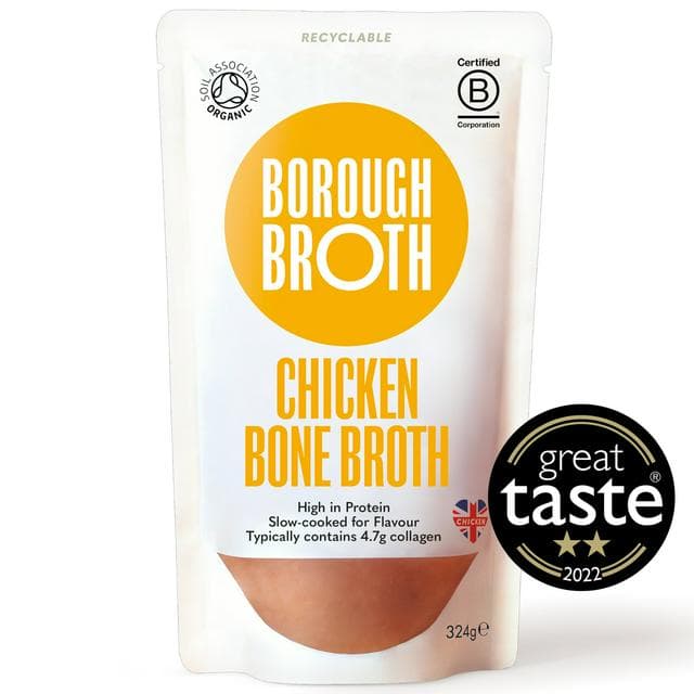 Borough Broth Chicken Free Range Organic Bone Broth 324g - gallery image 1