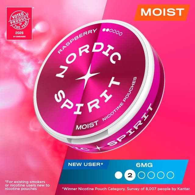 Nordic Spirit Nicotine Pouch Raspberry 6mg - gallery image 3