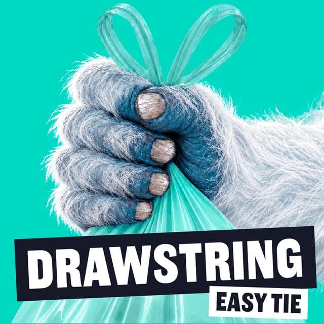 Beast Bin Bags Super Strong Compostable Drawstring Caddy Liners x16 10L - gallery image 4