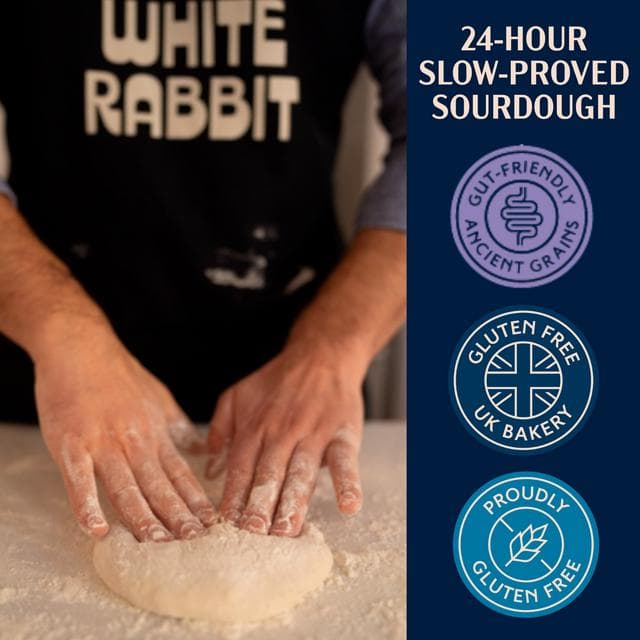 White Rabbit 400g Margherita Sourdough Gluten Free Pizza - gallery image 2