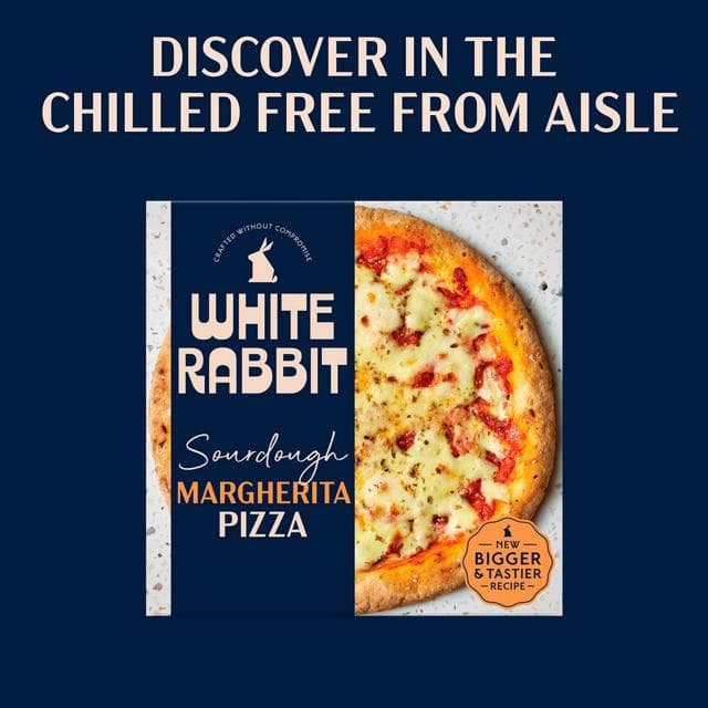 White Rabbit 400g Margherita Sourdough Gluten Free Pizza - gallery image 5